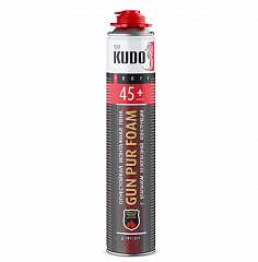 Пена KUDO монтажная всесезонная PROFF 45+ огнестойкая -10 С (1000мл/900гр